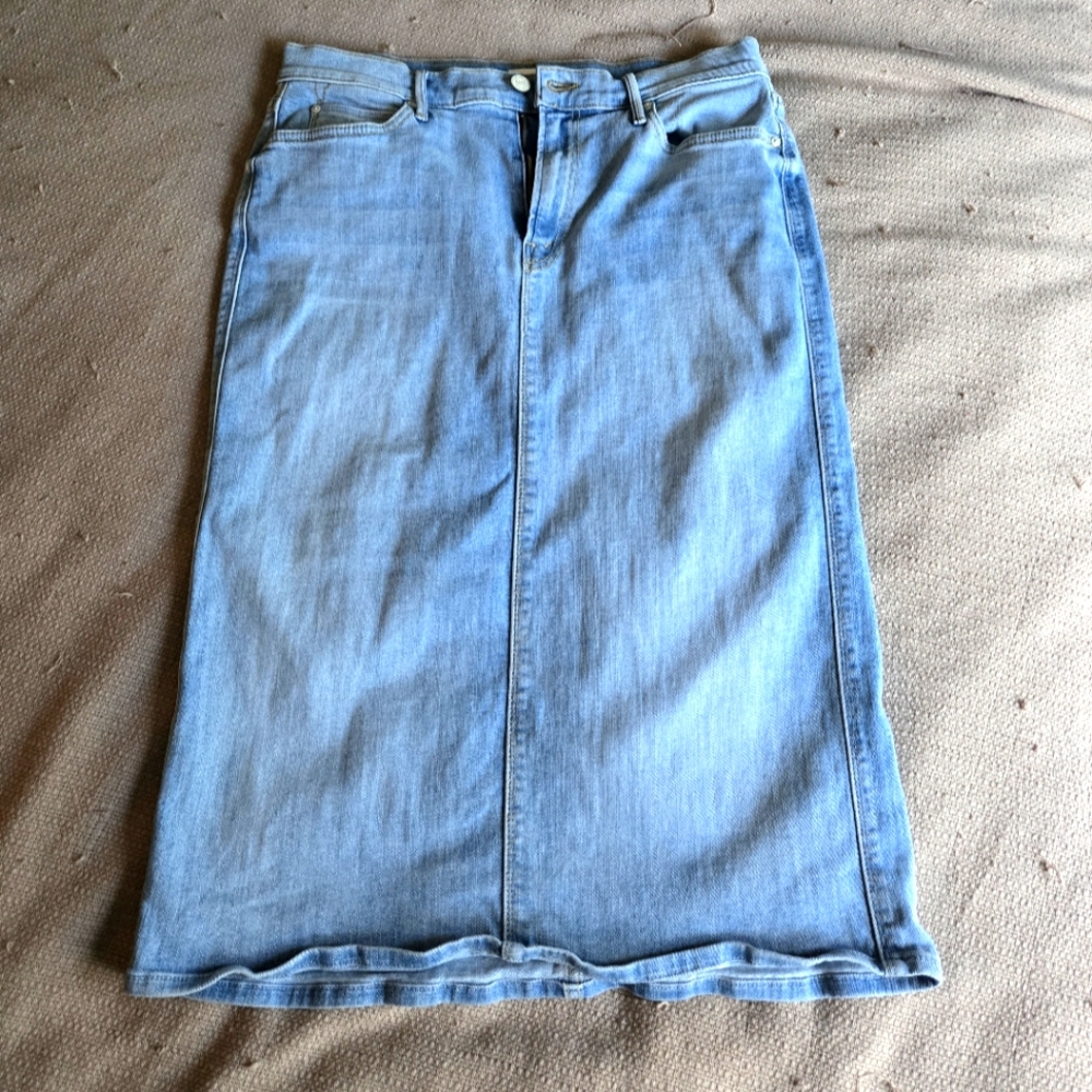 Mother jean skirt